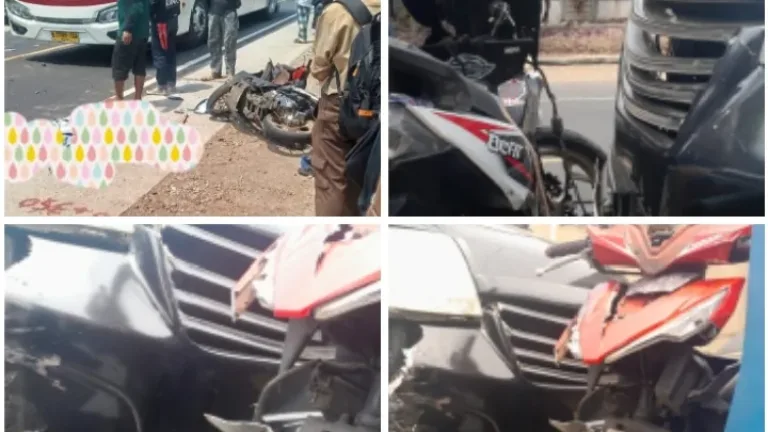 Laka Lantas di Malangbong! Pemotor Luka Berat di Jalan Nasional