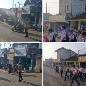 Hadir di Tengah Masyarakat! Aksi Humanis Polsek Cibalong Atur Lalin Pagi