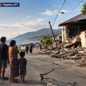 Gempa Nagekeo M4,8 Guncang Mbay, Dirasakan di 5 Kabupaten