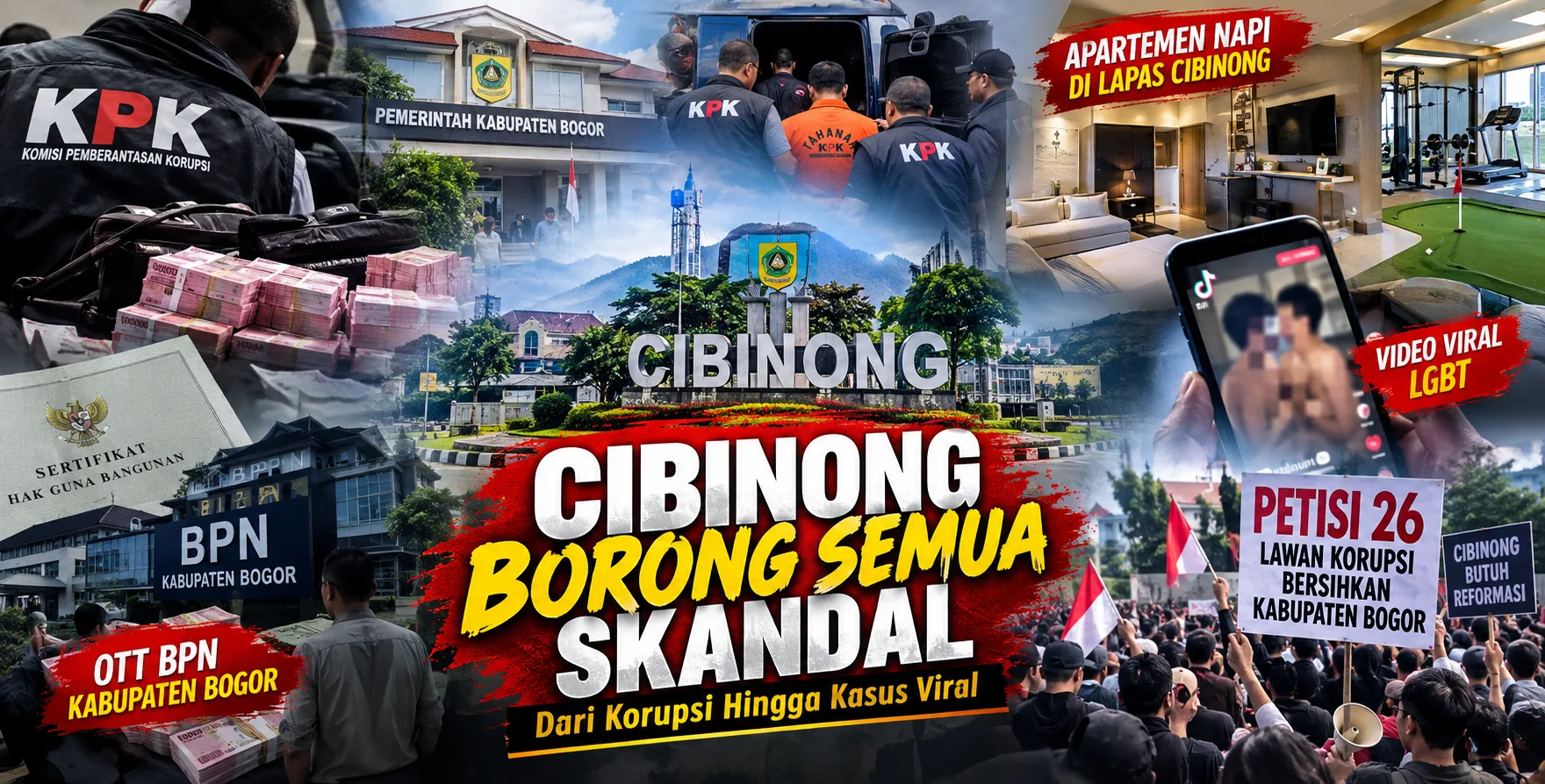Kalah Saing dengan Jakarta, Cibinong Borong Skandal: Korupsi, OTT BPN hingga Lapas : Berita Sindikasi
