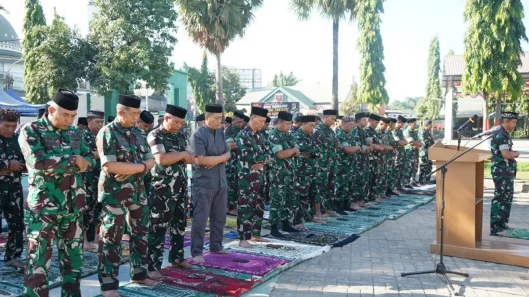 Wujud Ikhtiar dan Taqwa, Kodim 1409/Gowa Gelar Sholat Istisqa dan Do’a Bersama