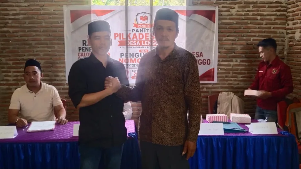 Panitia Pilkades PAW Desa Lenggo Tetapkan Calon dan Pengundian Nomor Urut Berjalan Lancar