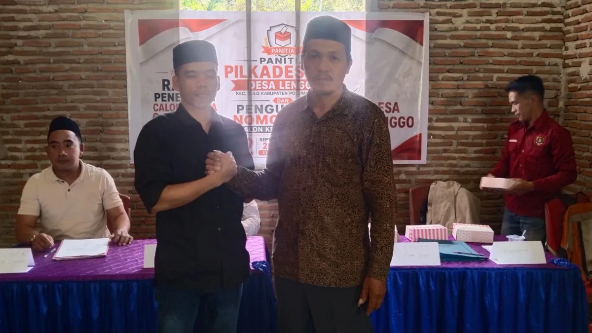Panitia Pilkades PAW Desa Lenggo Tetapkan Calon dan Pengundian Nomor Urut Berjalan Lancar