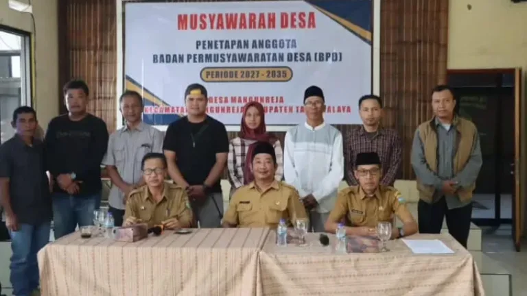 Pemdes Mangunreja Gelar MUSDES, Tetapkan Anggota BPD Terpilih Periode 2026-2035