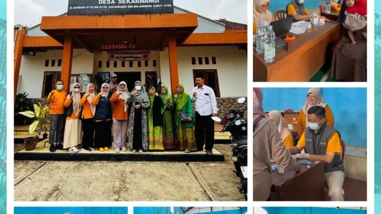 UPT PKM Malangbong Gelar Roadshow CKG Bersama Muslimat PAC di Desa Sekarwangi