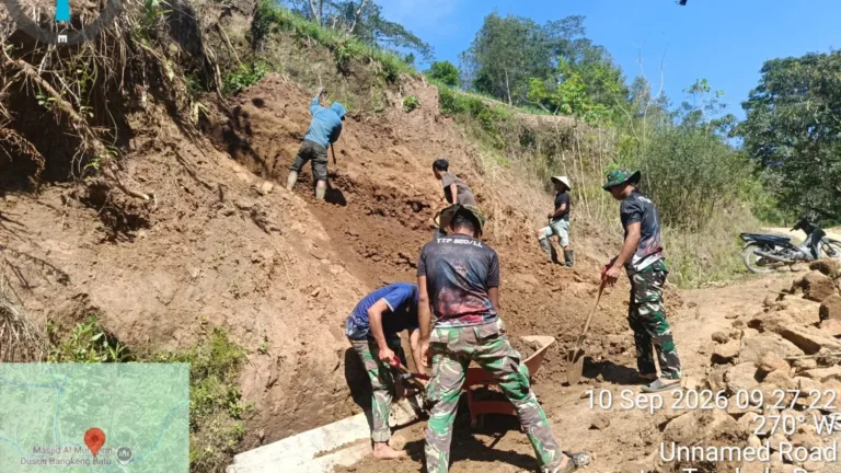 Jembatan Beton Ere Pucca’ Gowa Tembus 48%, Bukti Nyata Kemanunggalan TNI-Rakyat