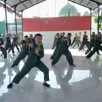 Pencak Silat Militer Jadi Ajang Pembinaan Fisik Rutin Personel Kodim 1409/Gowa