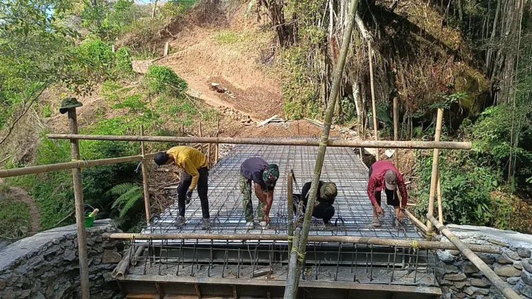 Progres Capai 67%, Jembatan Ere Pucca’ di Tombolo Pao Segera Jadi Nyata