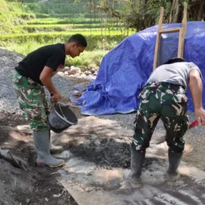 Semangat Kebersamaan Hiasi Pengerjaan Jembatan Garuda Tahap VI di Kabupaten Gowa