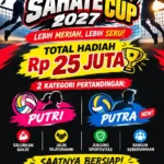 Sahate cup 2027 hadir lebih meriah dibuka untuk katagori putra putri