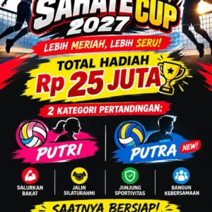 Sahate cup 2027 hadir lebih meriah dibuka untuk katagori putra putri
