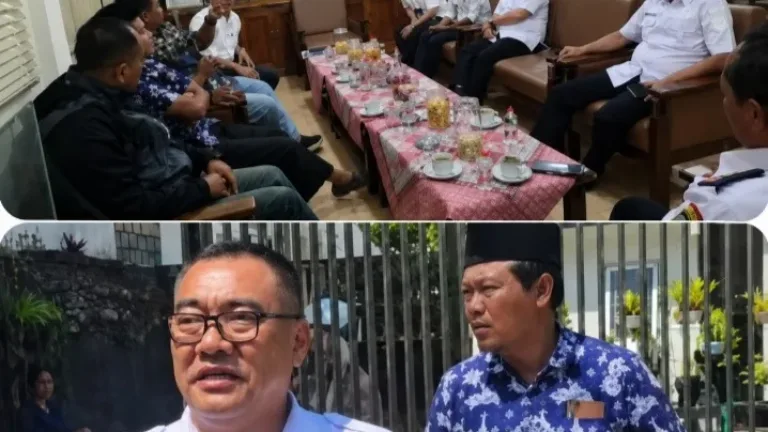 Kadishub Garut H. Satriabudi, Tinjau Lokasi Rencana Pembangunan Halte di Depan SMAN 6 Ciawitali