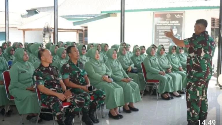 Dandim Gowa Pimpin Pertemuan Gabungan Persit, Tekankan Peran Strategis Pendamping Prajurit