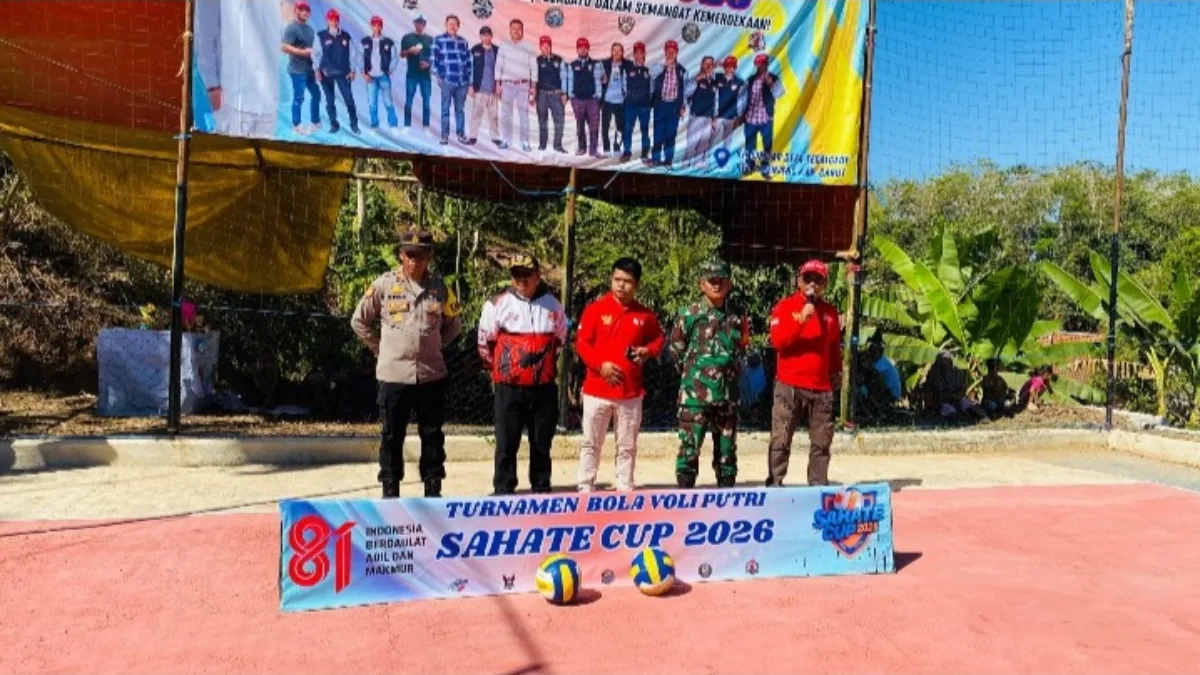 Sahate cup 2026 menggelora 8 klub voli putri bertarung rebut hadiah Rp13 juta,gratis tanpa biaya pendaftaran