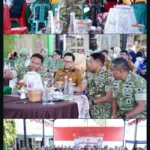 Meriahkan HUT TNI ke-81, Kodim 1409/Gowa Gelar Bazar dan Bakti Kesehatan Berbasis Vicon