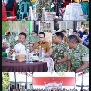 Meriahkan HUT TNI ke-81, Kodim 1409/Gowa Gelar Bazar dan Bakti Kesehatan Berbasis Vicon