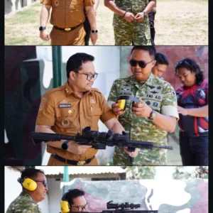 Sinergi TNI dan Pemkab Gowa, Dandim Dampingi Wabup dalam Latihan Menembak