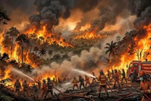 Karhutla Kalbar, Menhut Andalkan Operasi Darat Tangani Gambut