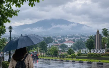 Cuaca Bogor Hari Ini Hujan Ringan, Suhu Capai 31 Derajat