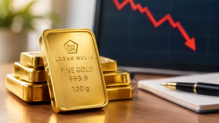 Harga Emas Antam 9 September Turun Rp17.000