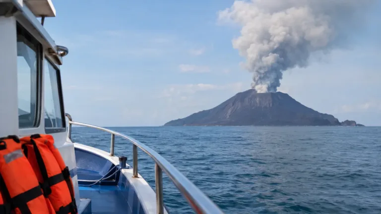 Kapal Wartawan Hilang Kontak Saat Meliput Erupsi Anak Krakatau