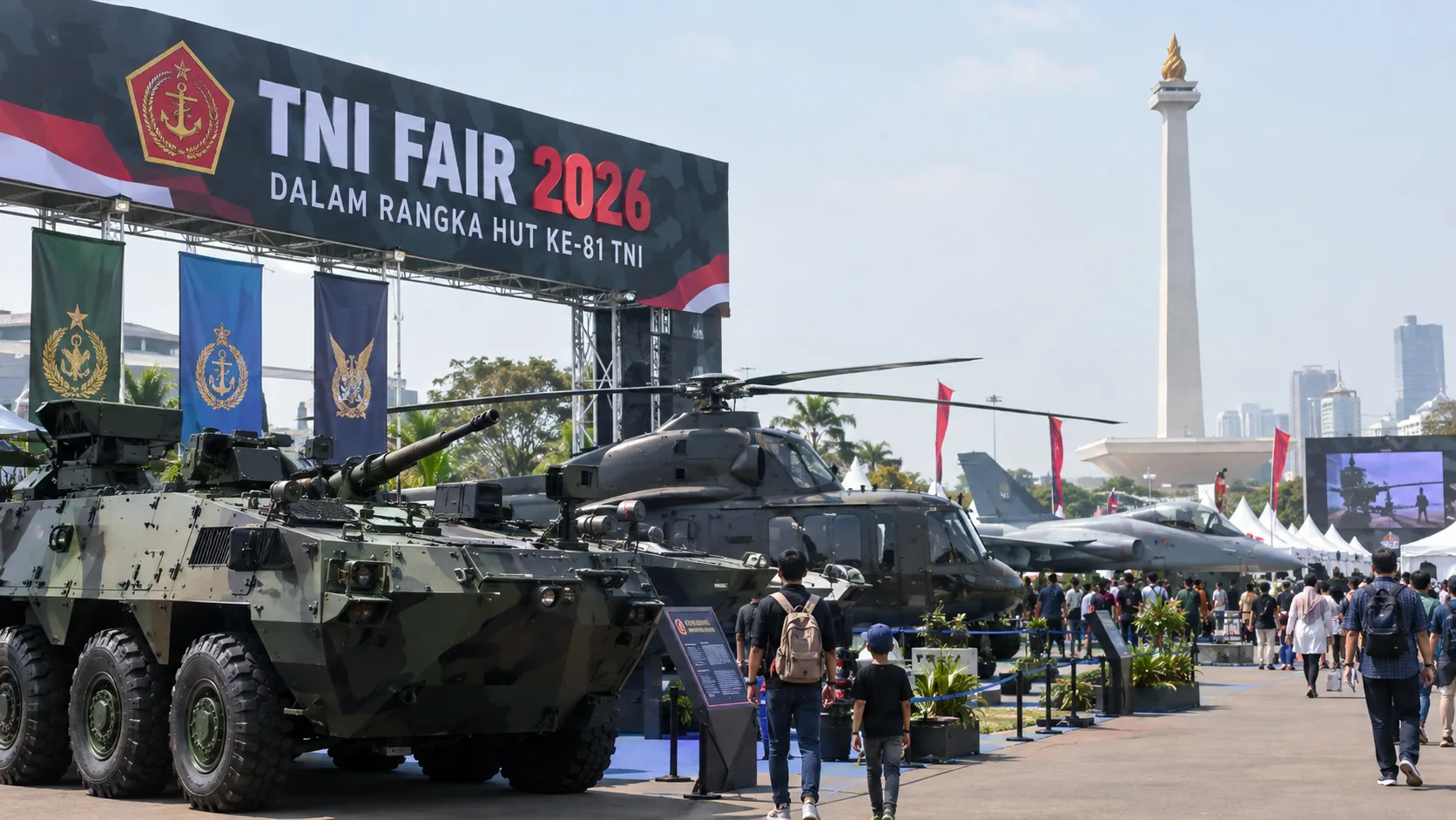 TNI Fair 2026 Digelar di Monas, Gratis untuk Masyarakat