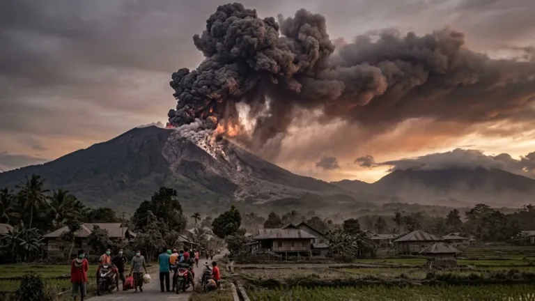 Gunung Marapi Erupsi, Abu Vulkanik Hujani Bukittinggi dan Agam