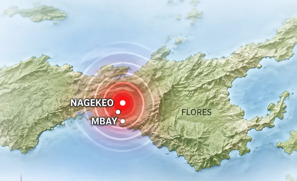 Gempa Mbay Nagekeo M3,1 Berpusat di Laut Kedalaman 8 Km