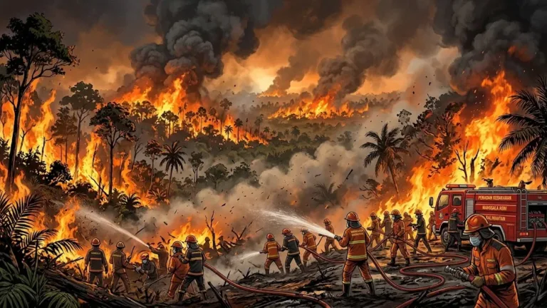 Karhutla Kalimantan Picu Polusi Udara Berbahaya, Hotspot Naik