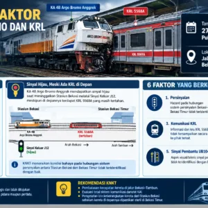 KNKT Ungkap 6 Faktor Tabrakan Argo Bromo dan KRL Bekasi