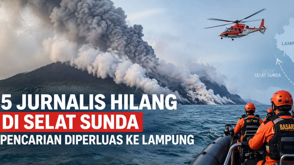 5 Jurnalis Hilang di Selat Sunda, Pencarian Area Diperluas