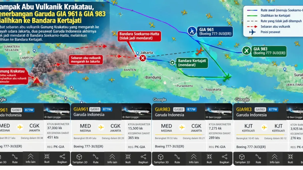 Penerbangan Jakarta Dialihkan ke Kertajati