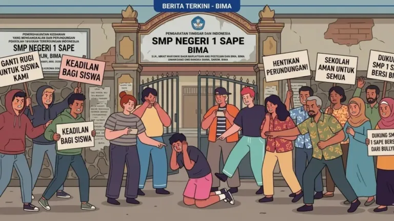 Kericuhan SMPN 1 Sape Dipicu Bullying,  Protes Pemulangan 4 Siswa
