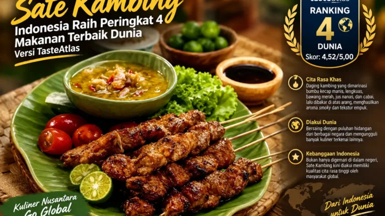 Sate Kambing Indonesia Peringkat 4 Makanan Terbaik Dunia