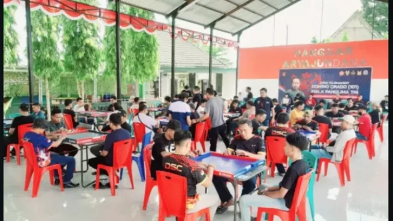 Makodim 1409/Gowa Jadi Saksi Keseruan Open Tournament Domino Orado Piala Panglima TNI