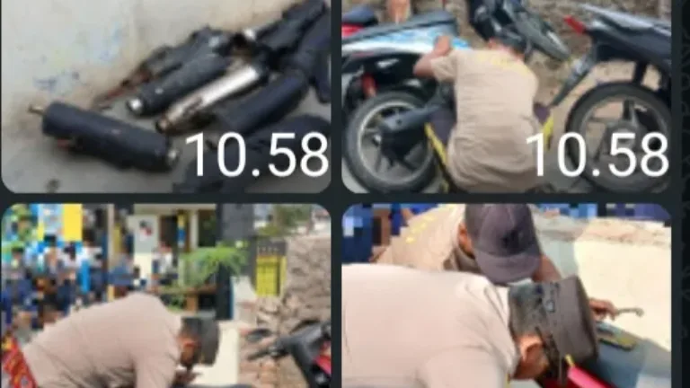 Gencarkan Edukasi Pemakaian Knalpot Sesuai Spesipikasi, Polres Garut Amankan 9 Knalpot Brong Di Sekolah