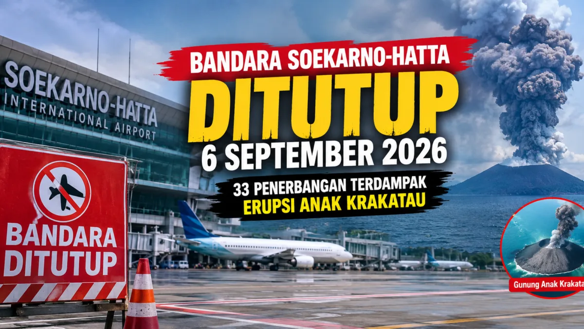 Bandara Soekarno-Hatta Ditutup, Seluruh Maskapai Penerbangan Berhenti Operasi