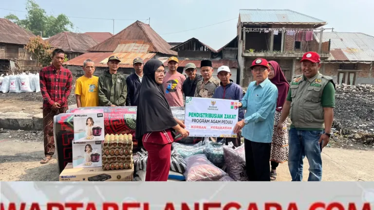 BAZNAS Agam Salurkan Rp 7,8 Juta untuk 4 KK Korban Kebakaran di Jorong Sungai Rotan Batu Taba