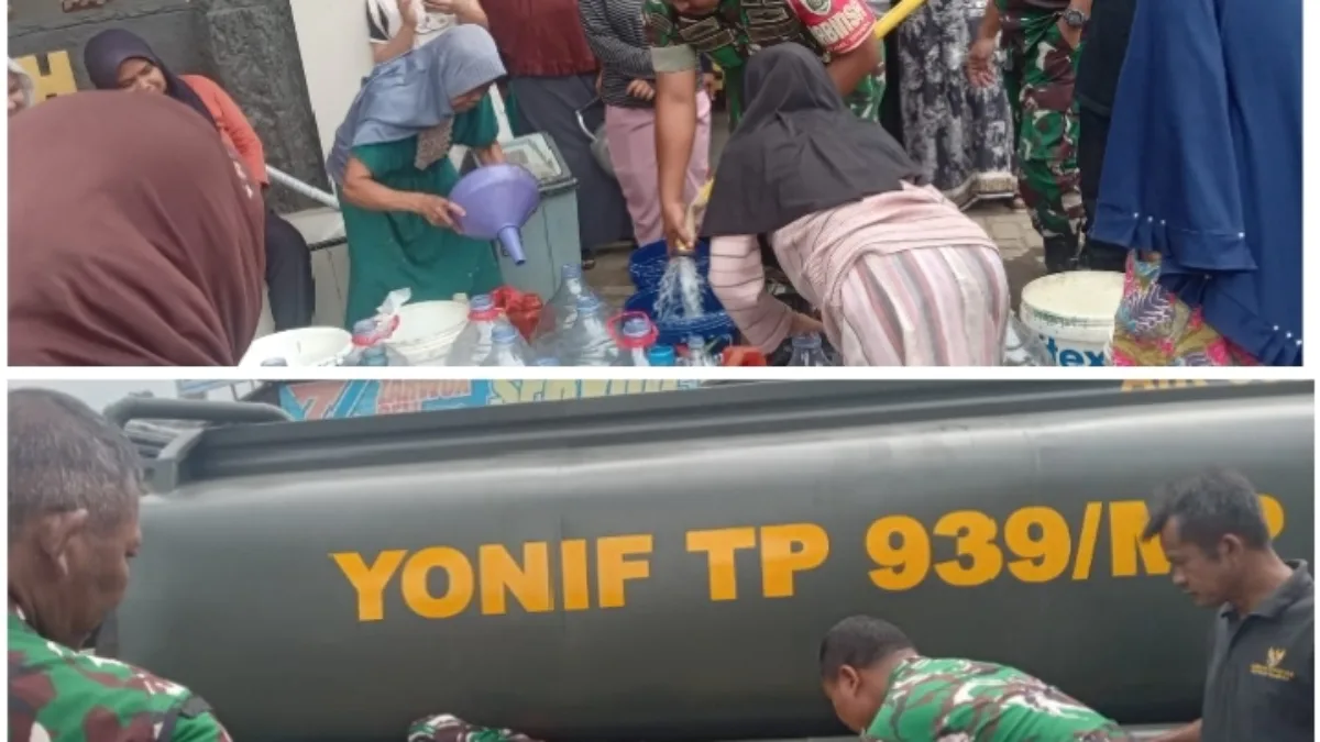 Kekeringan di Salebu, Kodim 0612 dan Yonif TP 939 Salurkan Air Bersih