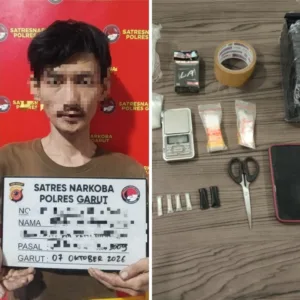 GAK BERKUTIK! Pengedar Sabu di Garut Diringkus Satres Narkoba di Tengah Operasi Antik Lodaya 2026