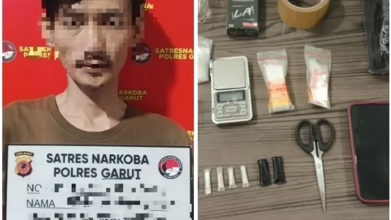 GAK BERKUTIK! Pengedar Sabu di Garut Diringkus Satres Narkoba di Tengah Operasi Antik Lodaya 2026