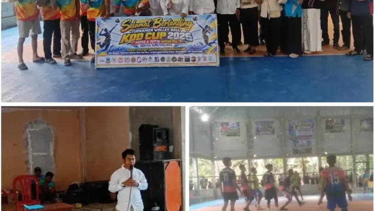 Kod Cup 2026 Resmi Dibuka Turnamen Bola Voli Putra dan Putri Antar RT/RW Desa Tanjung Jaya Siap Meriahkan