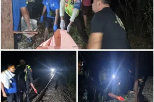 Tertemper KA, Pejalan Kaki Dievakuasi Polisi -Kondisi Mengenaskan