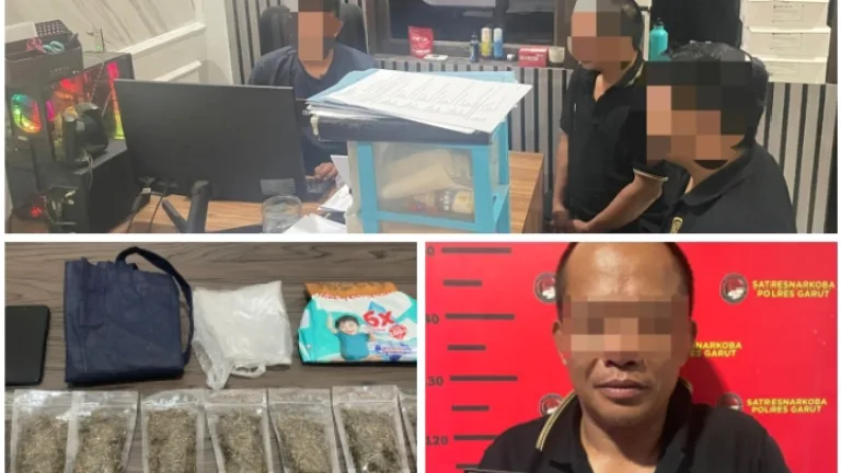 Polres Garut Gagalkan Peredaran Ganja, 16 Paket Kering Siap Edar Disita
