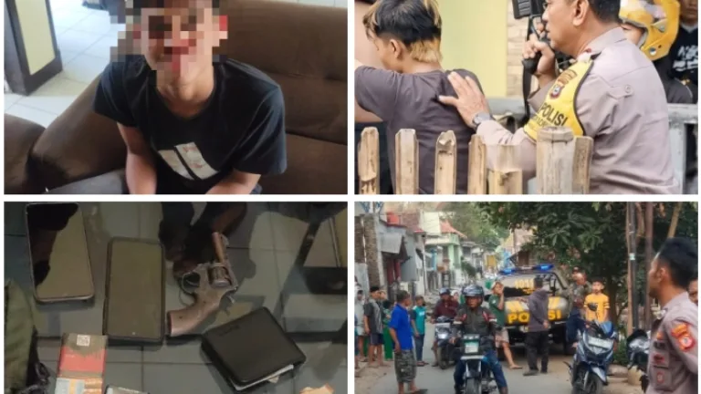 NEKAT! Todong Bocah Sekolah Pakai Pistol Mainan, Pelaku Curas di Leuwigoong Tak Berkutik Diamankan Polisi