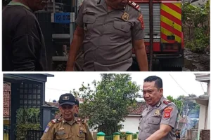 Banjir Surut, Aksi Nyata Dimulai! Polsek Cisurupan & Warga Balewangi Bersihkan Sisa Lumpur