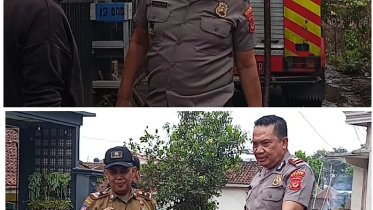 Banjir Surut, Aksi Nyata Dimulai! Polsek Cisurupan & Warga Balewangi Bersihkan Sisa Lumpur