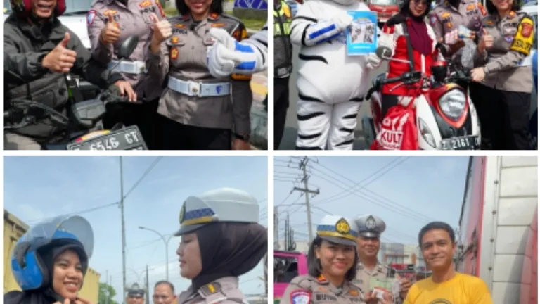 Keren! Tertib Berlalu Lintas Malah Dapat Hadiah! Polres Garut Bagikan Helm & Snack di Operasi Patuh Lodaya