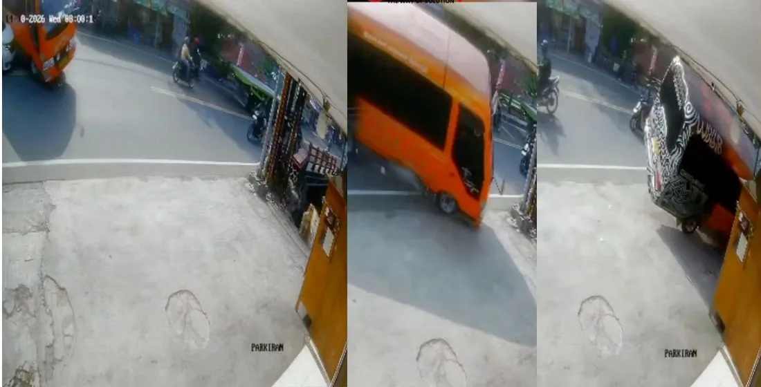 Kecelakaan Mobil Elf di Ciawi Bogor