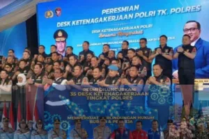 Polri Resmikan 35 Desk Ketenagakerjaan , Aduan Buruh Tercatat